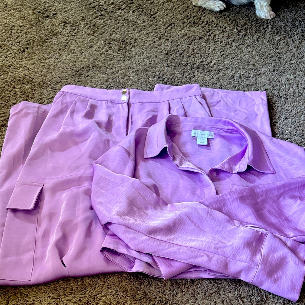 House of Harlow 1960 Lavender Pants & Jumpsuit Set